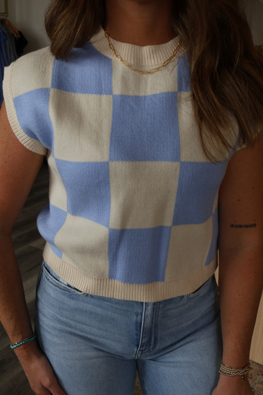 Kelsey Colorblock Sleeveless Sweater