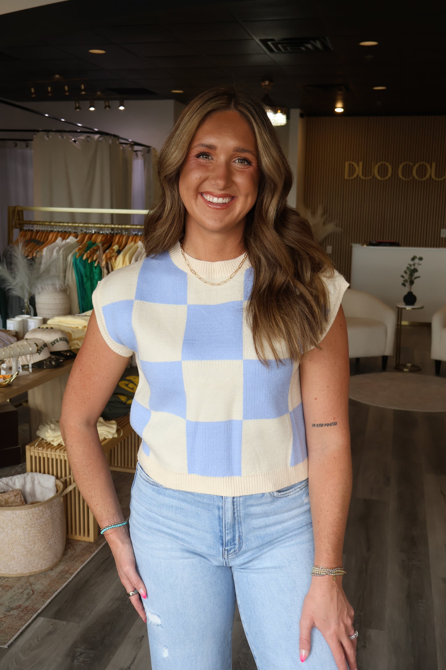 Kelsey Colorblock Sleeveless Sweater