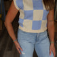Kelsey Colorblock Sleeveless Sweater