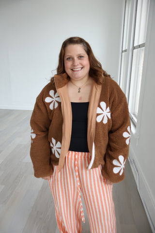 Mel Floral Sherpa Jacket