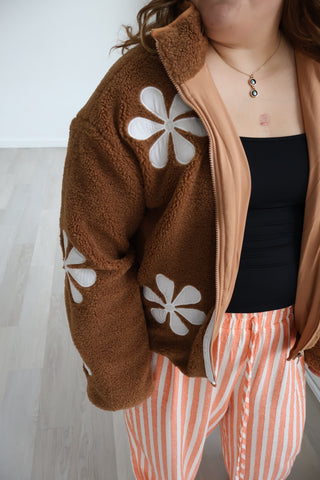 Mel Floral Sherpa Jacket