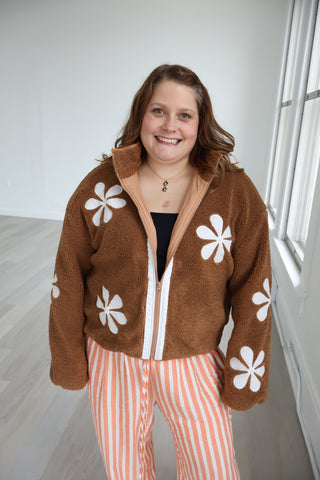 Mel Floral Sherpa Jacket