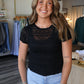 Lisa Sheer Ruffle Top