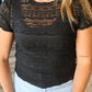 Lisa Sheer Ruffle Top