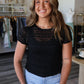 Lisa Sheer Ruffle Top