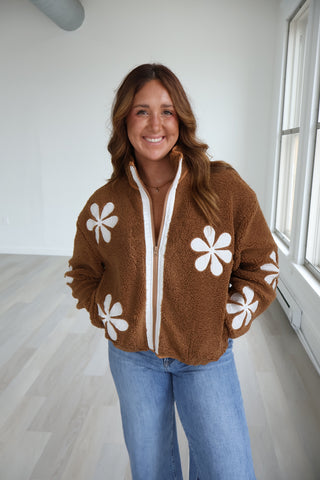 Mel Floral Sherpa Jacket