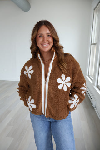 Mel Floral Sherpa Jacket
