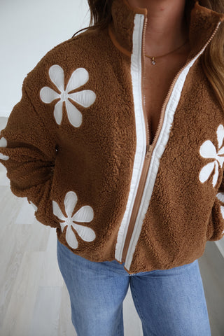 Mel Floral Sherpa Jacket