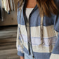 Talia Balloon Sleeve Zip Up