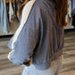 Talia Balloon Sleeve Zip Up