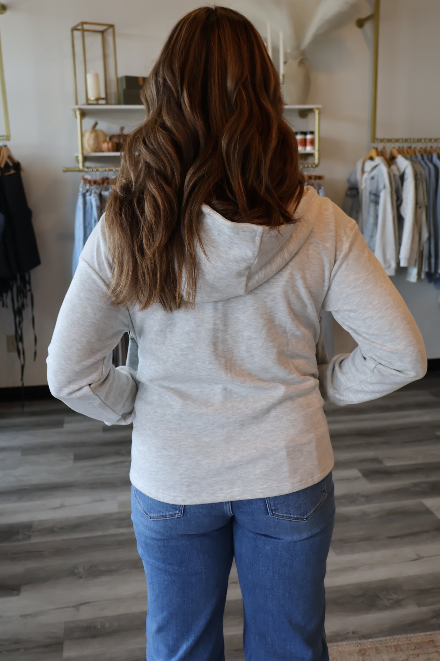 Clark Denim Contrast Hoodie Jacket