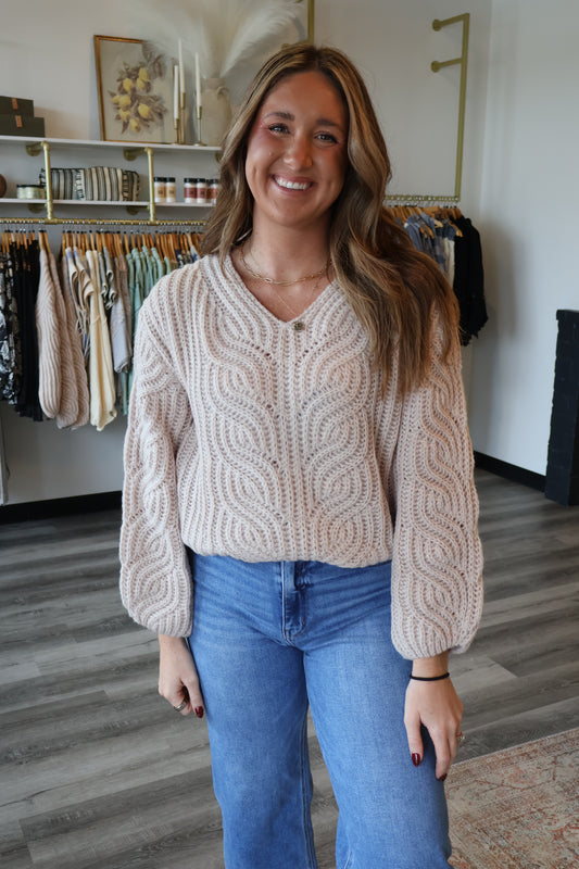 Blaire Chunky Cropped Sweater