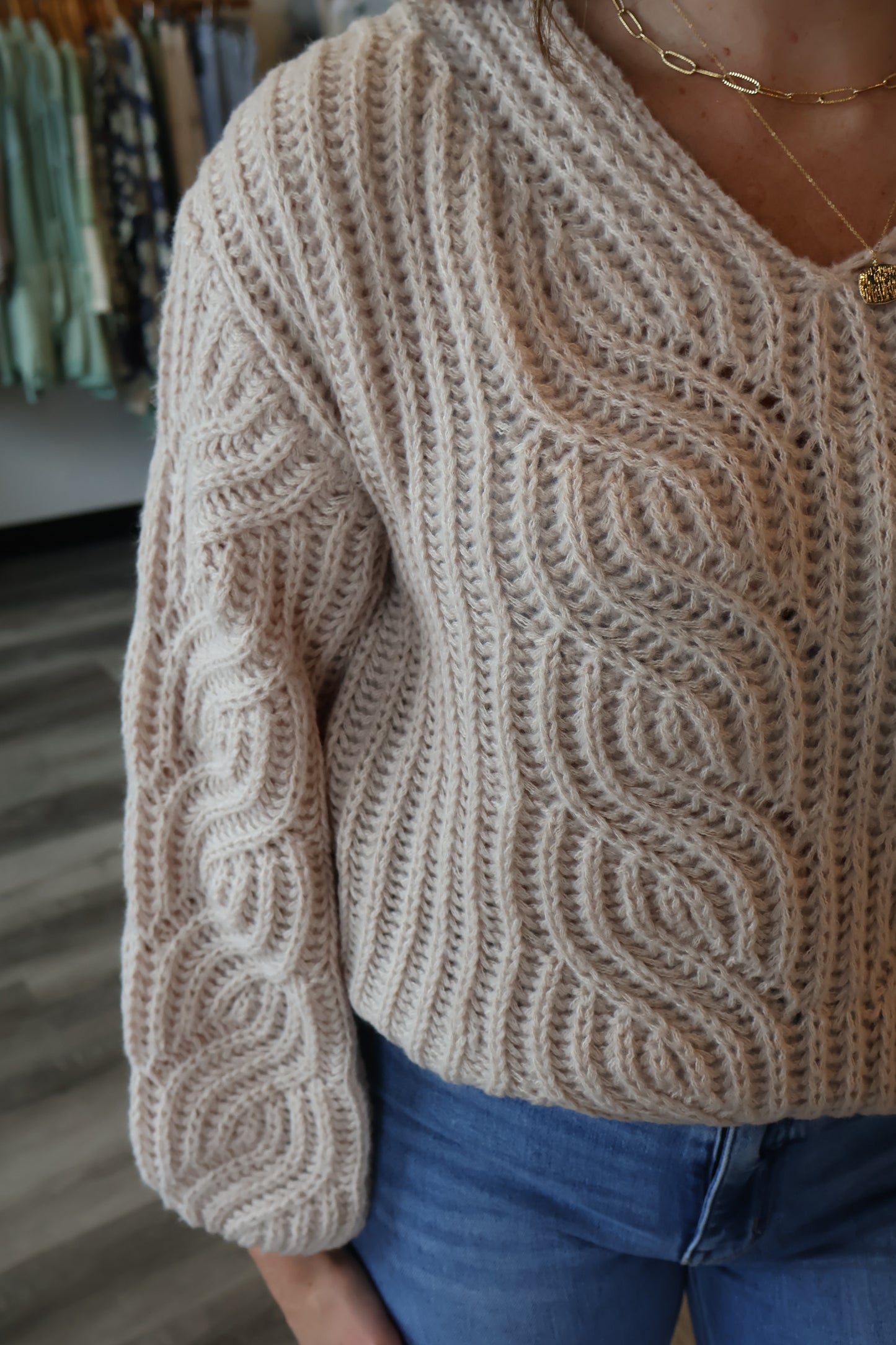 Blaire Chunky Cropped Sweater