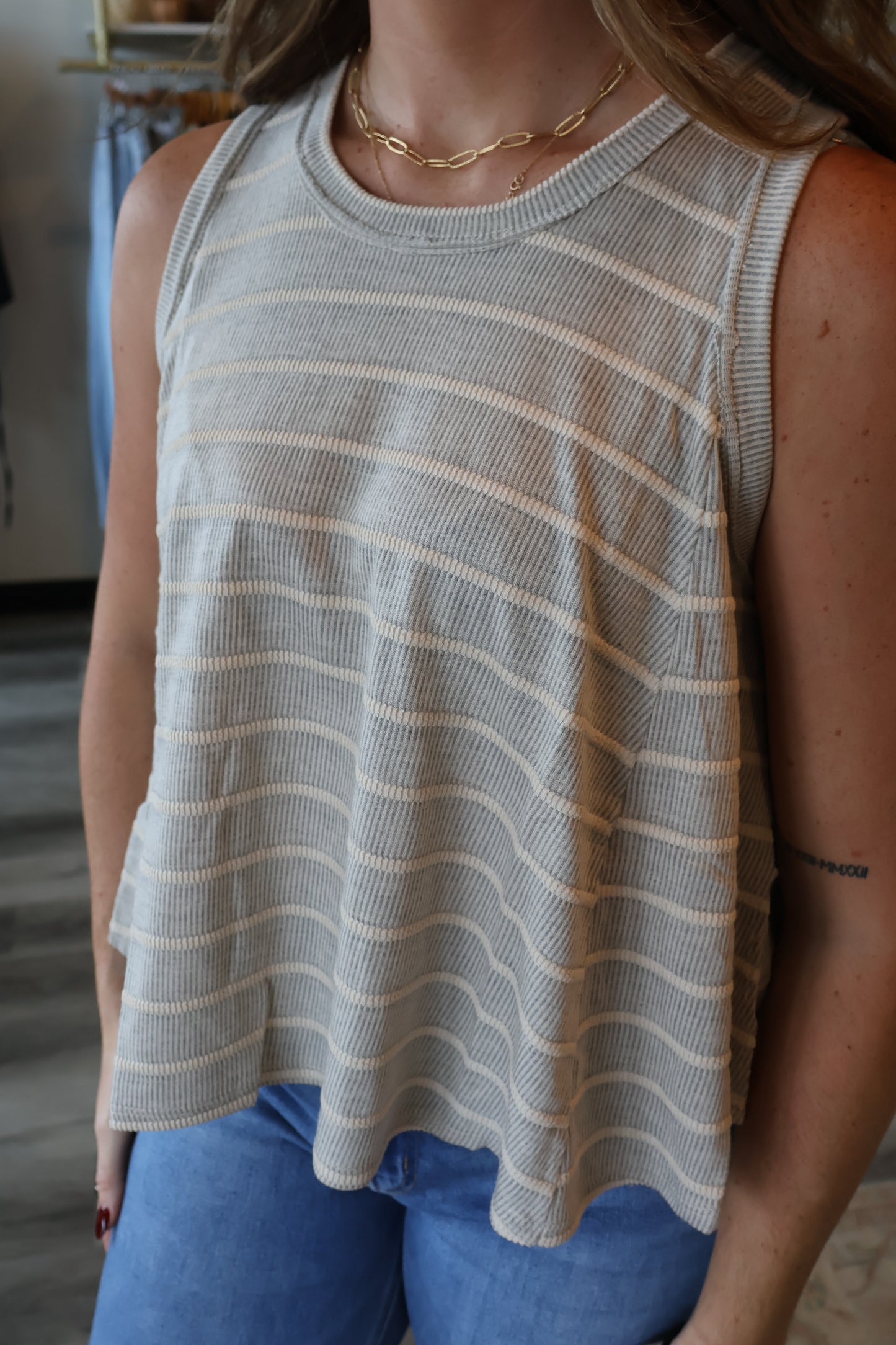 Days End Striped Tank