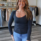 Bails Long Sleeve Scoop Neck Top