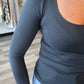 Bails Long Sleeve Scoop Neck Top
