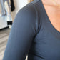 Bails Long Sleeve Scoop Neck Top