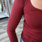 Bails Long Sleeve Scoop Neck Top