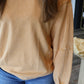 Dea Crochet Patch Crewneck