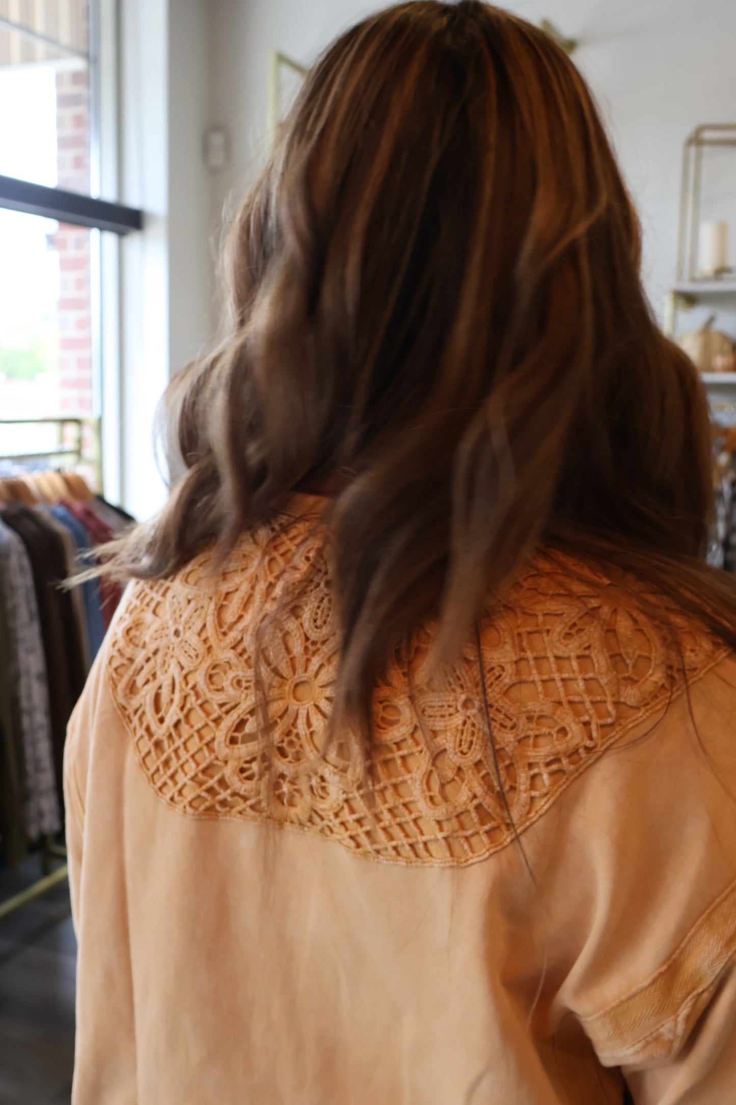 Dea Crochet Patch Crewneck