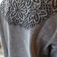 Dea Crochet Patch Crewneck