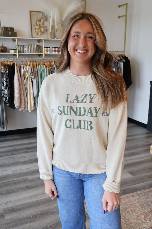 Lazy Sunday Club Sweater