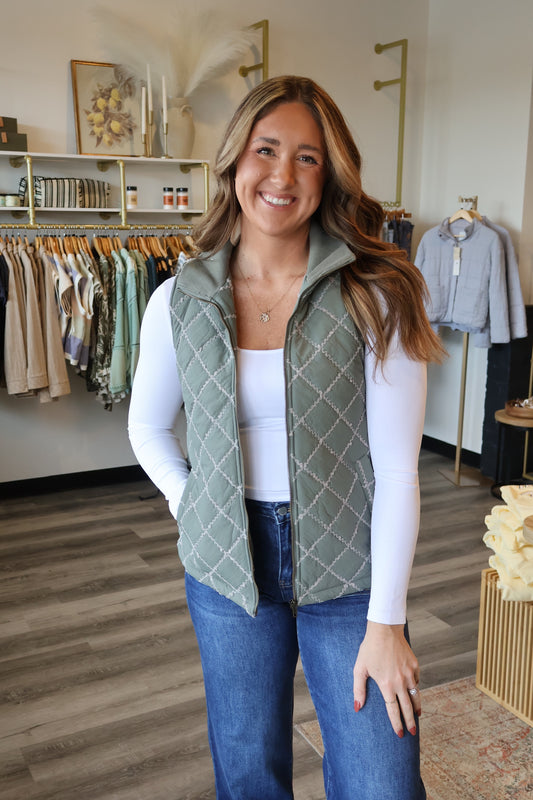 Wren Stitch Detail Vest