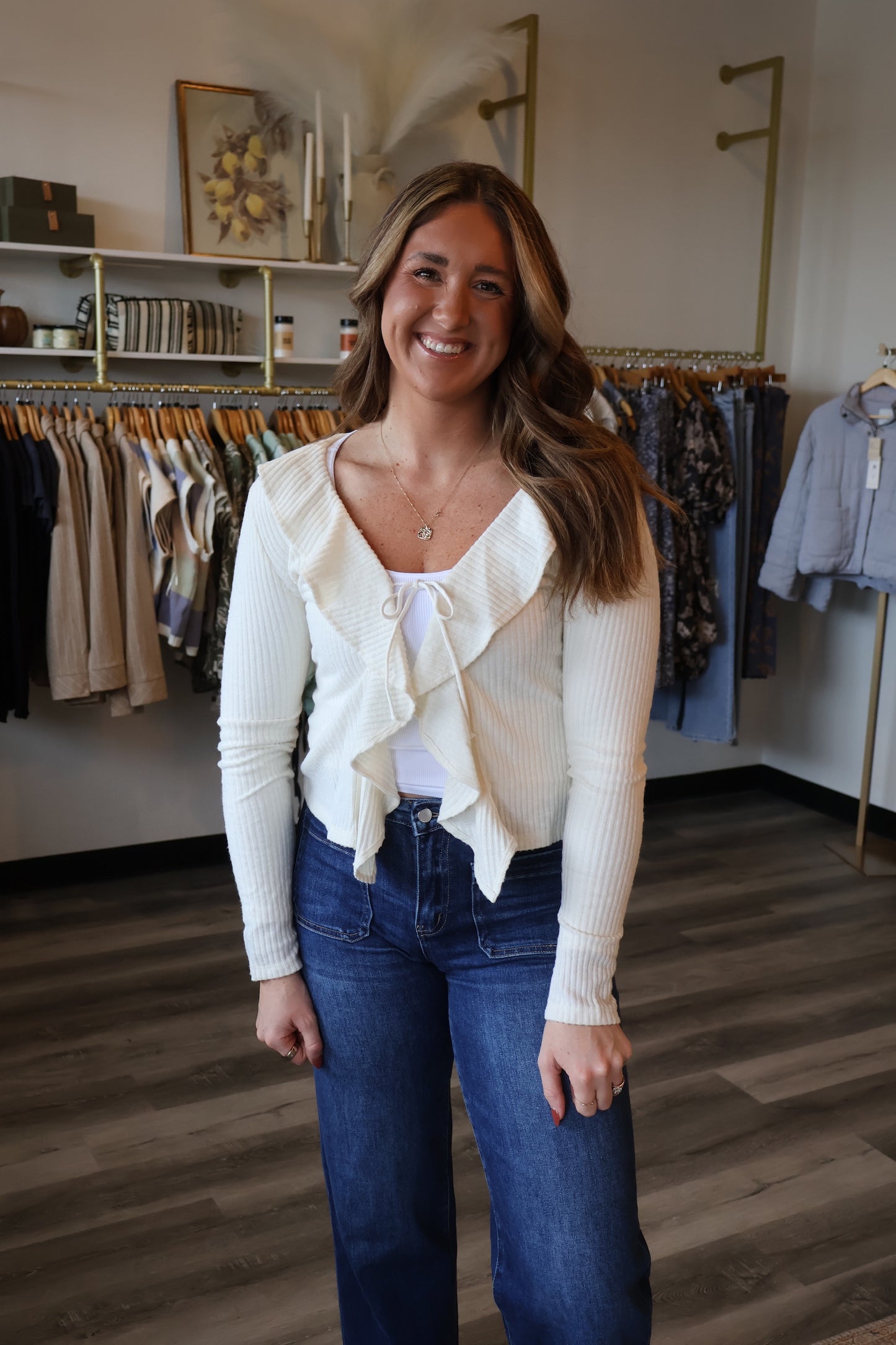 Hattie Ruffle Long Sleeve