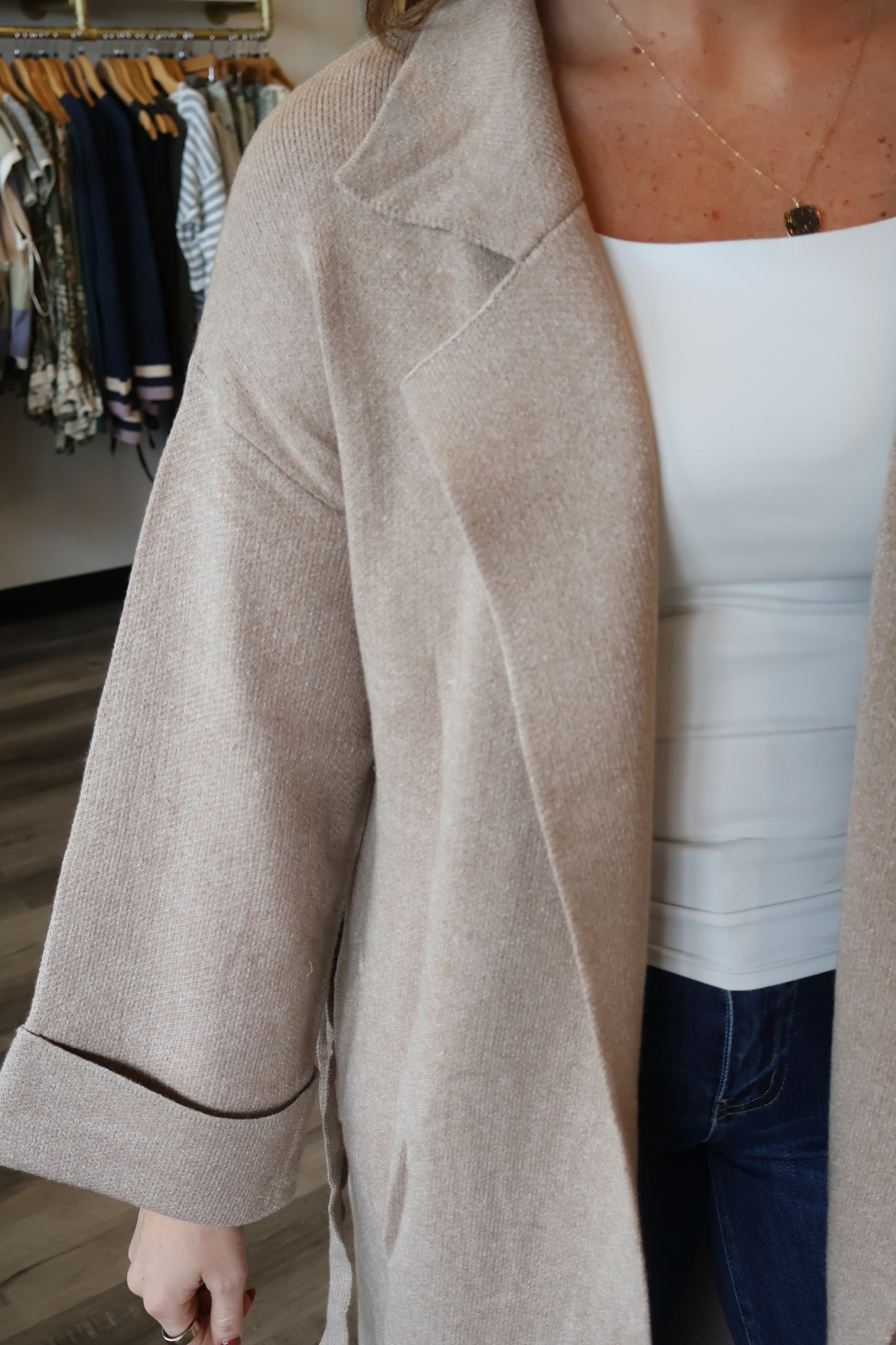 Lana Knitted Trench Coat