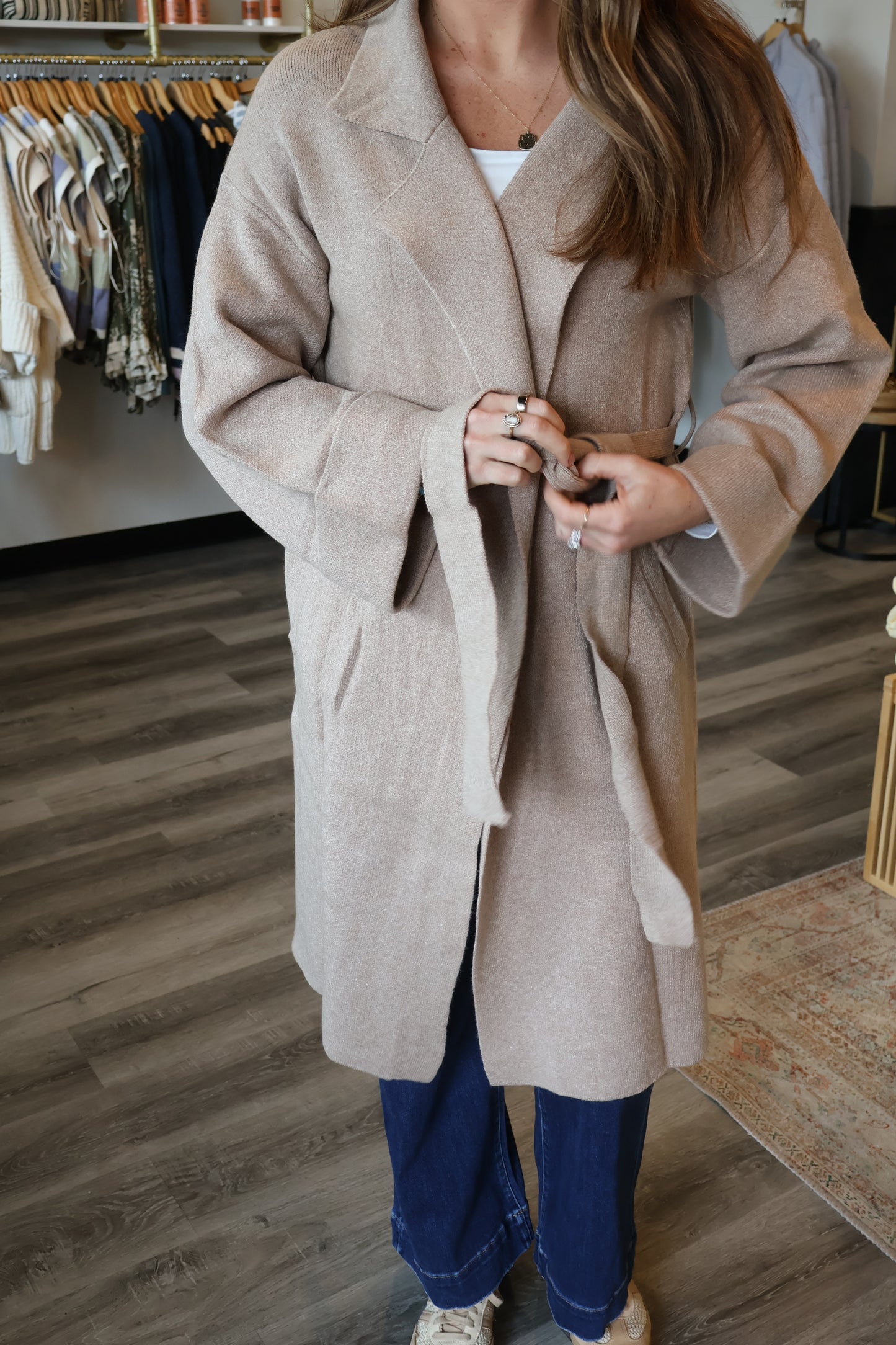 Lana Knitted Trench Coat