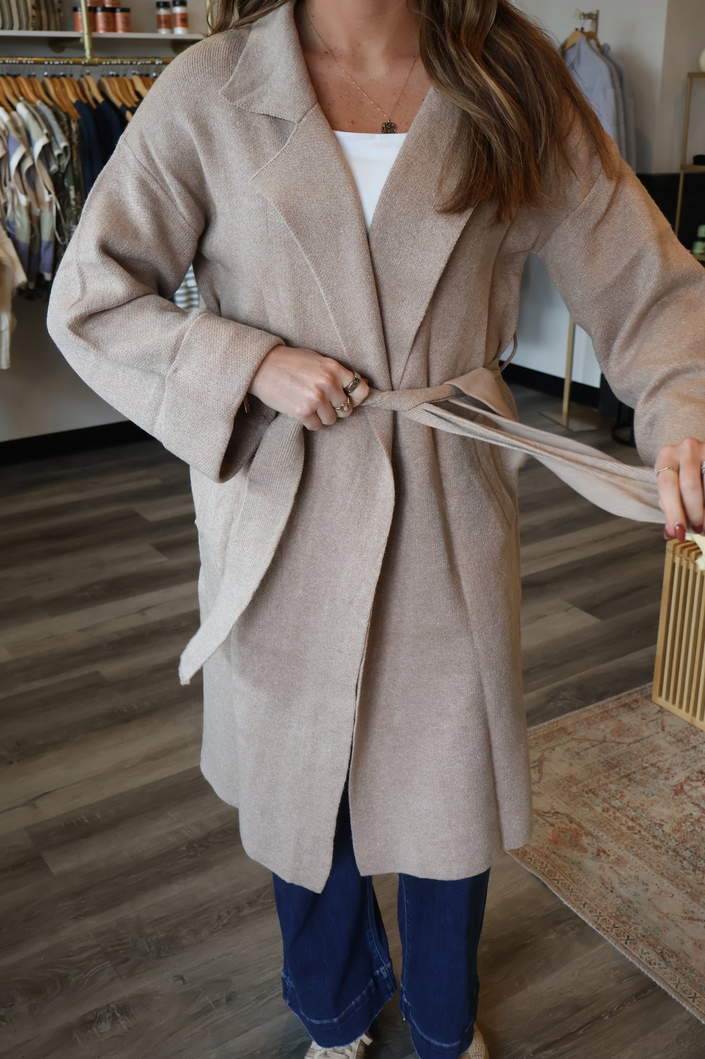 Lana Knitted Trench Coat