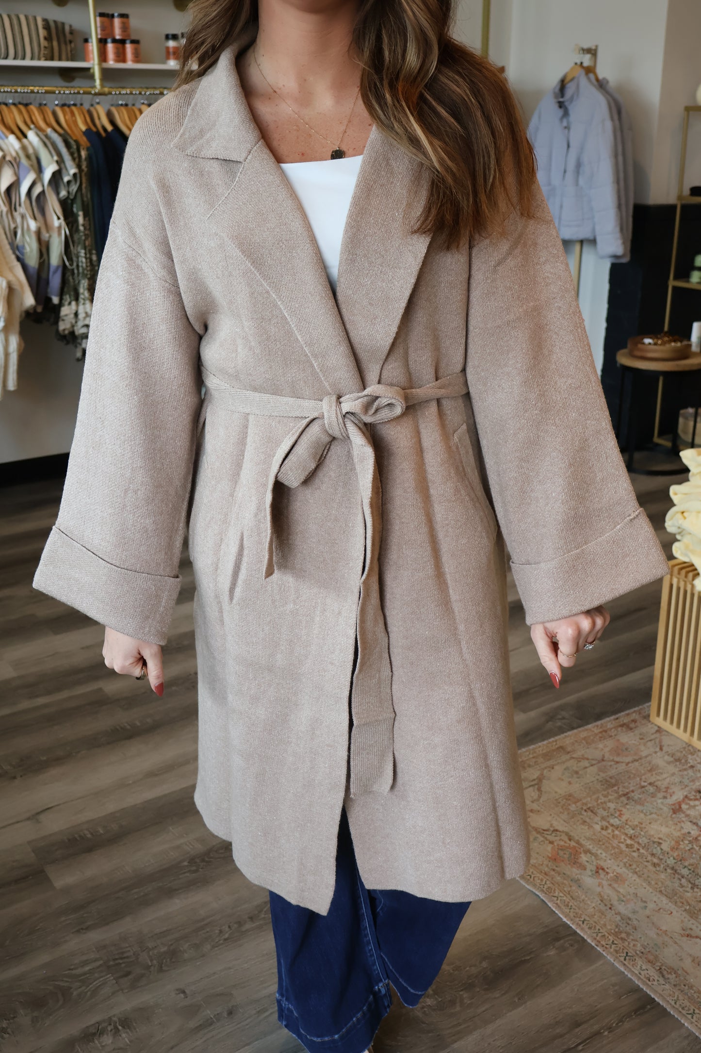 Lana Knitted Trench Coat