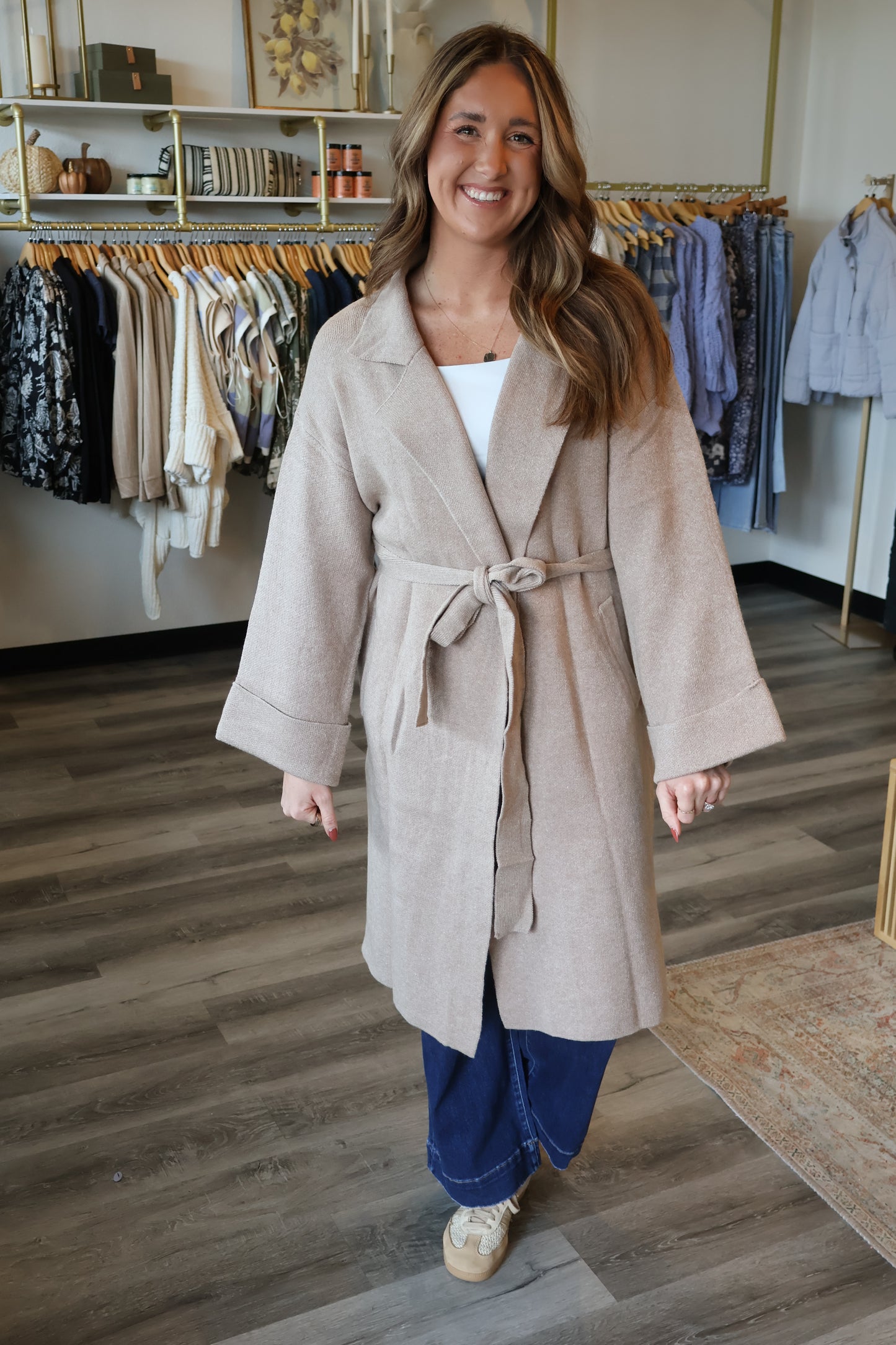 Lana Knitted Trench Coat