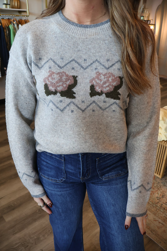 Vintage Rose Sweater