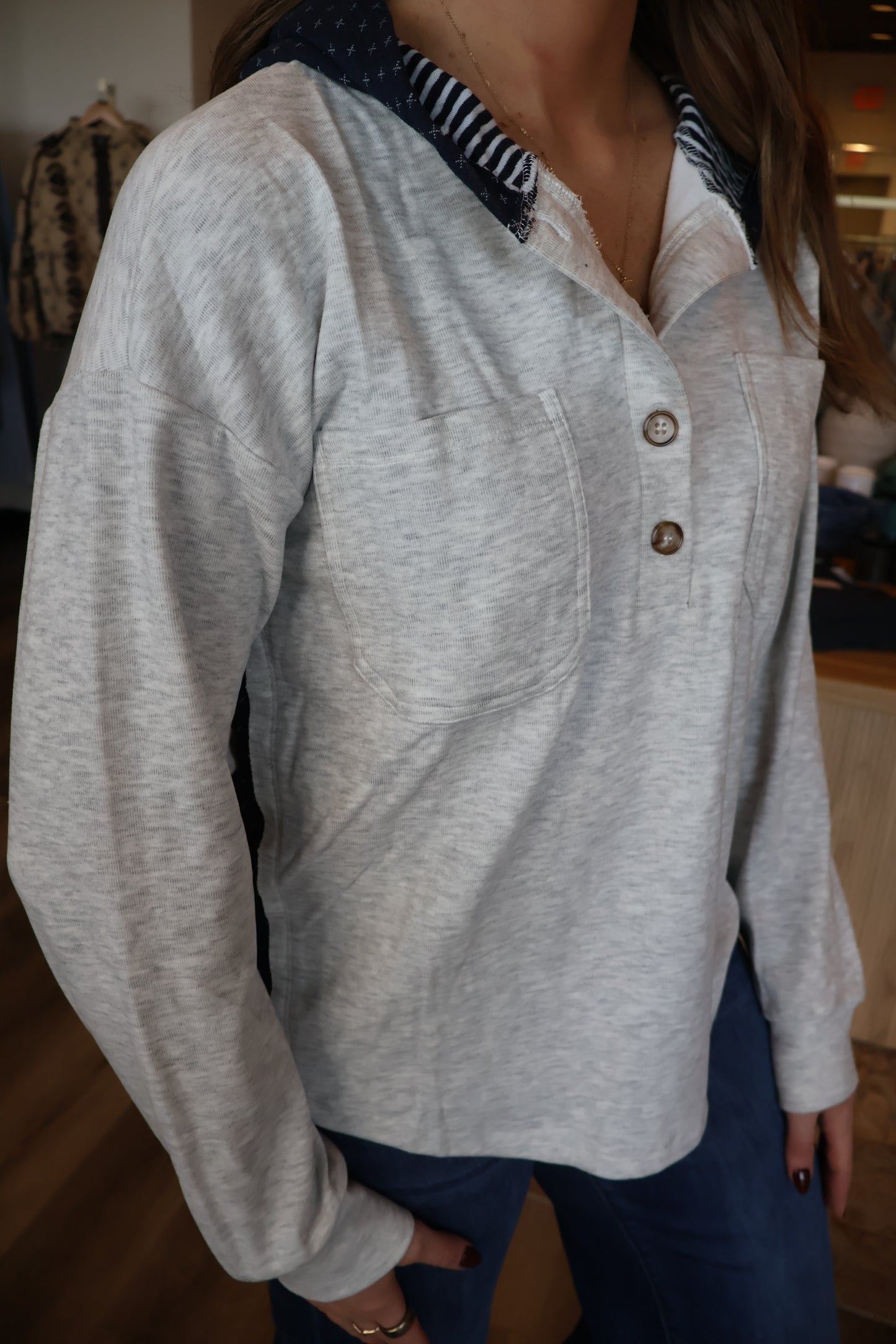 Stormy Jersey Hoodie