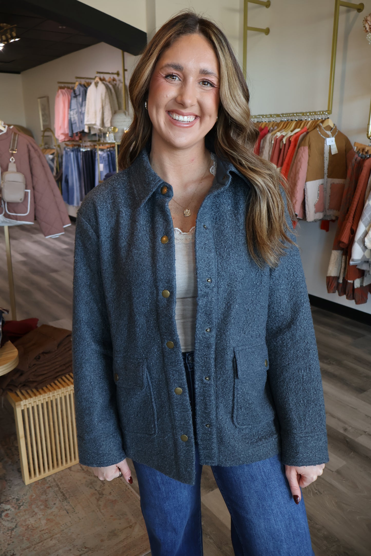 Jodi Snap Button Jacket