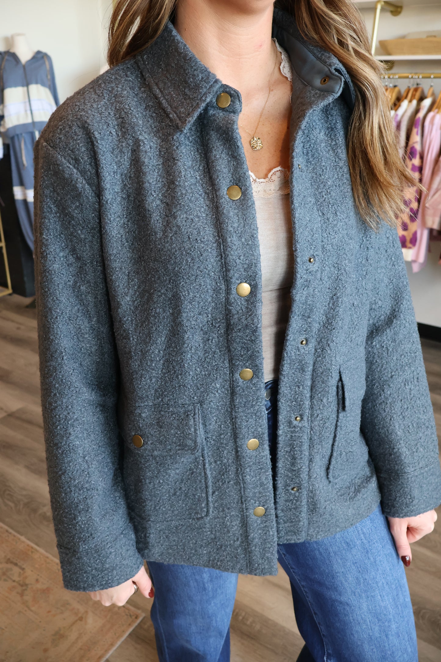 Jodi Snap Button Jacket