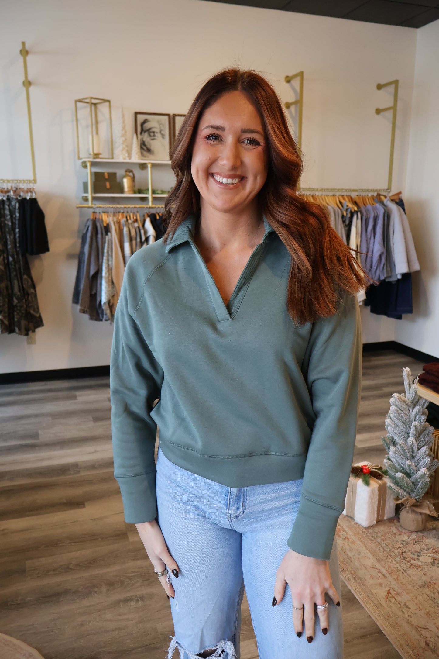 Brie Thermal Collared Shirt