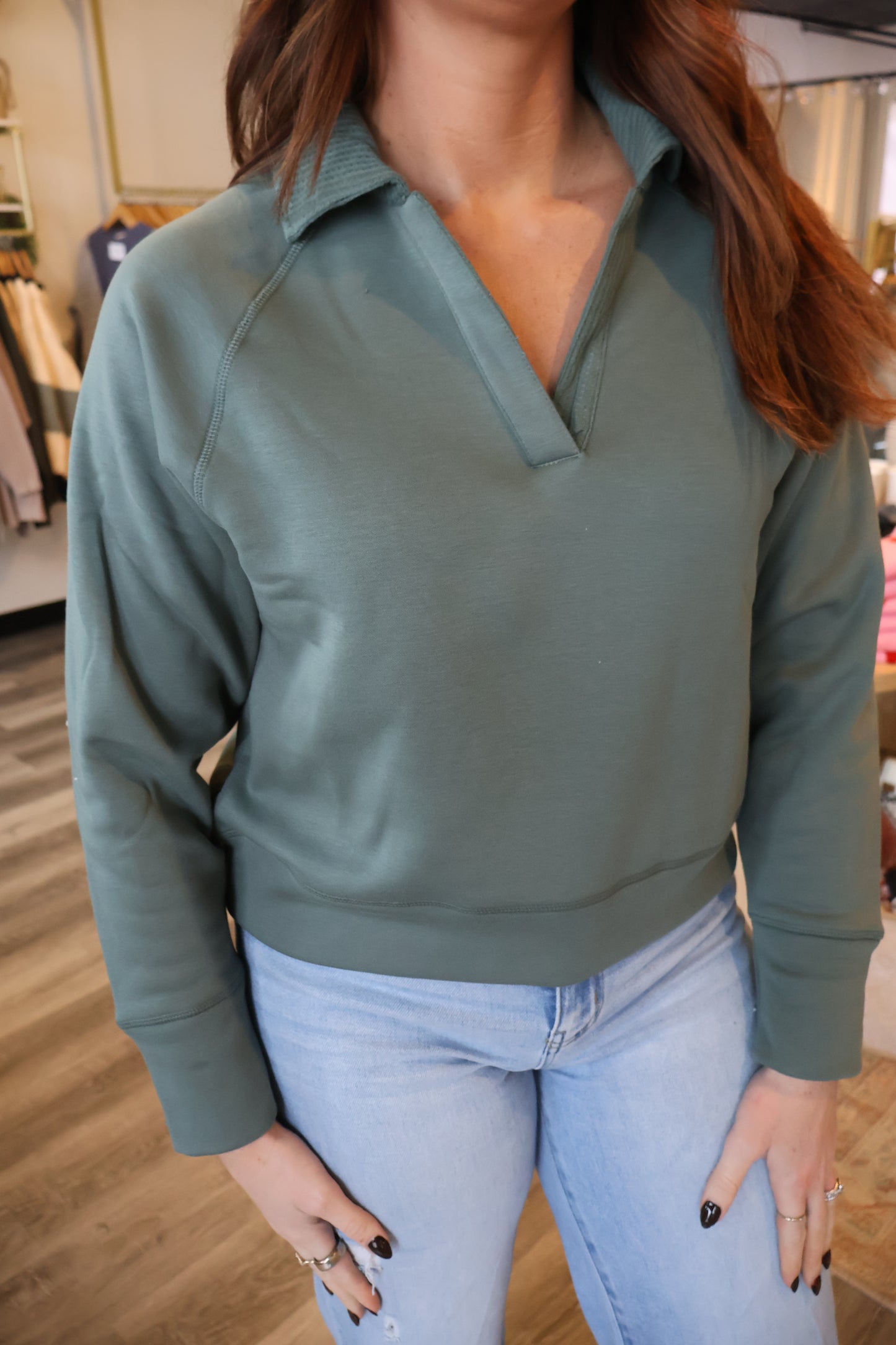Brie Thermal Collared Shirt