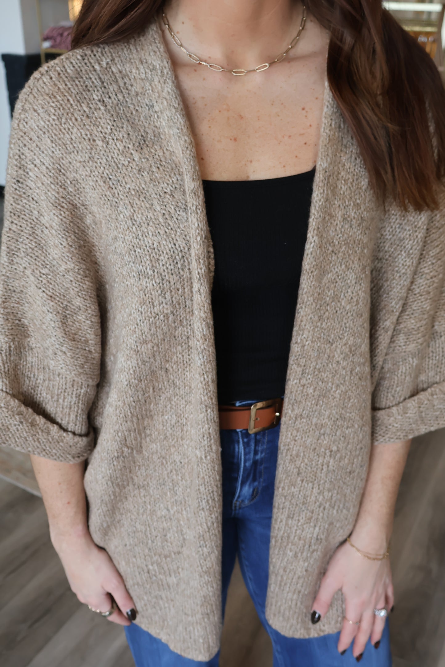Finlee Open Front Cardigan