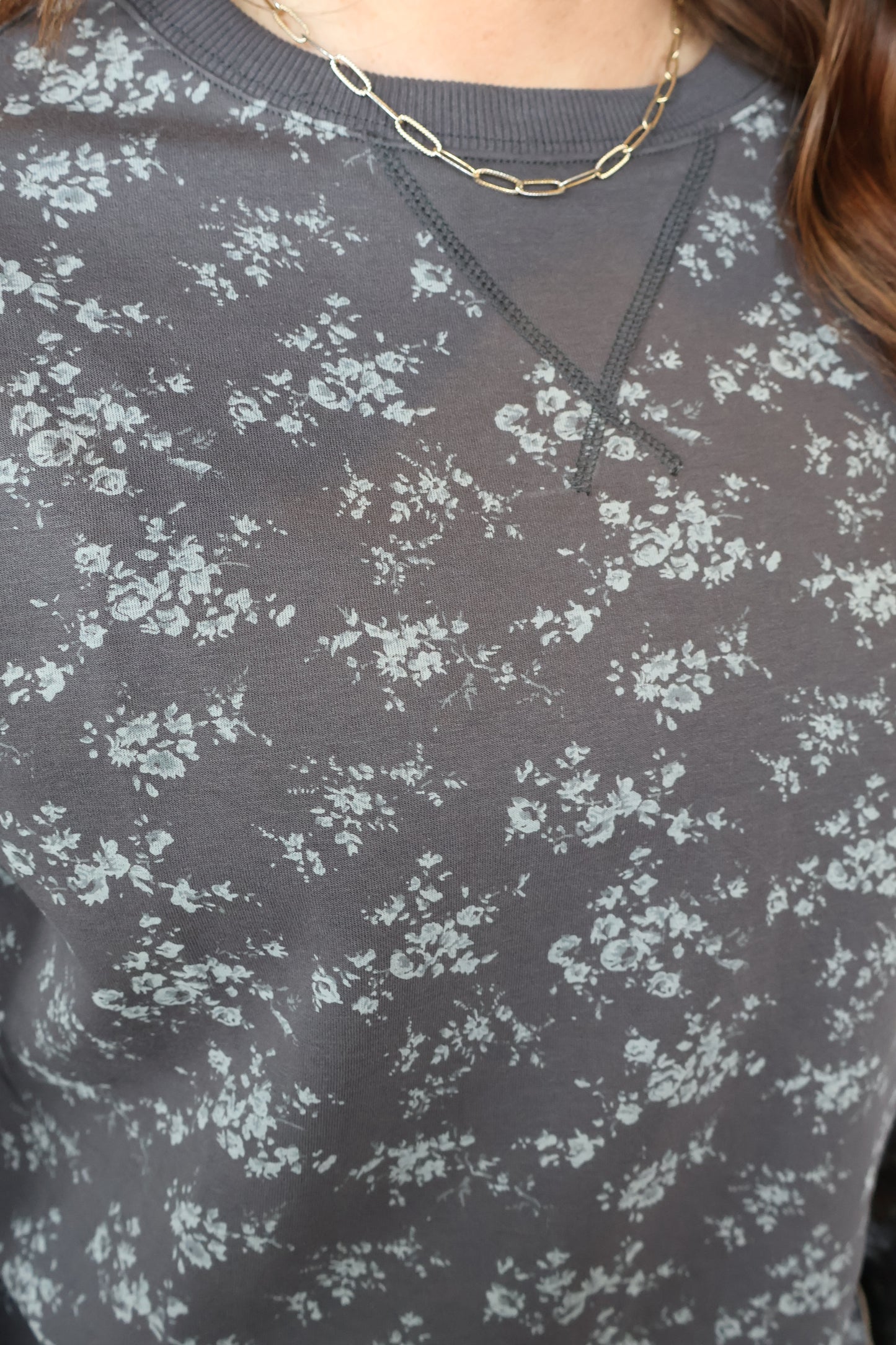 Courtney Vintage Floral Crewneck