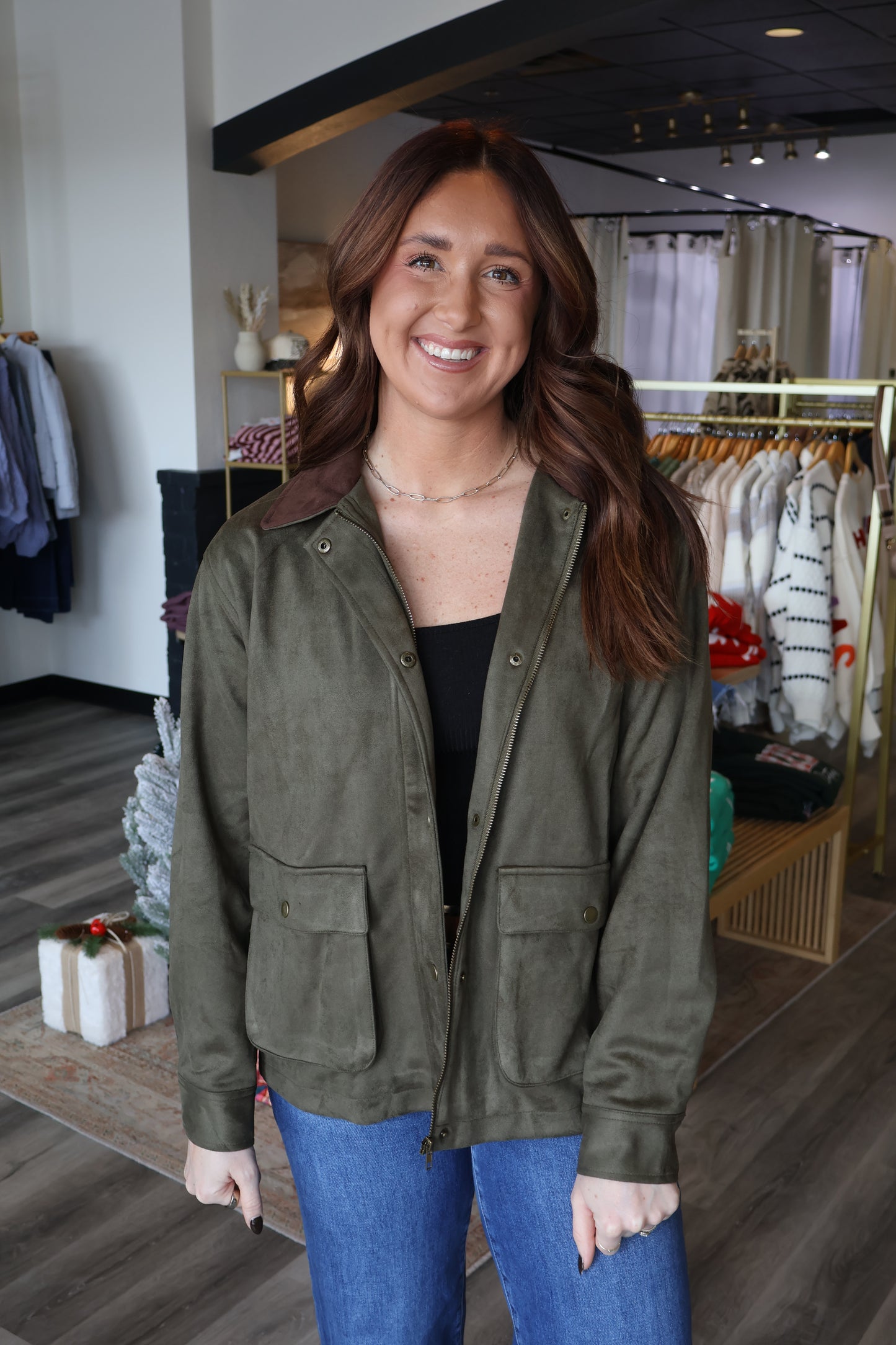 Lisa Faux Suede Jacket