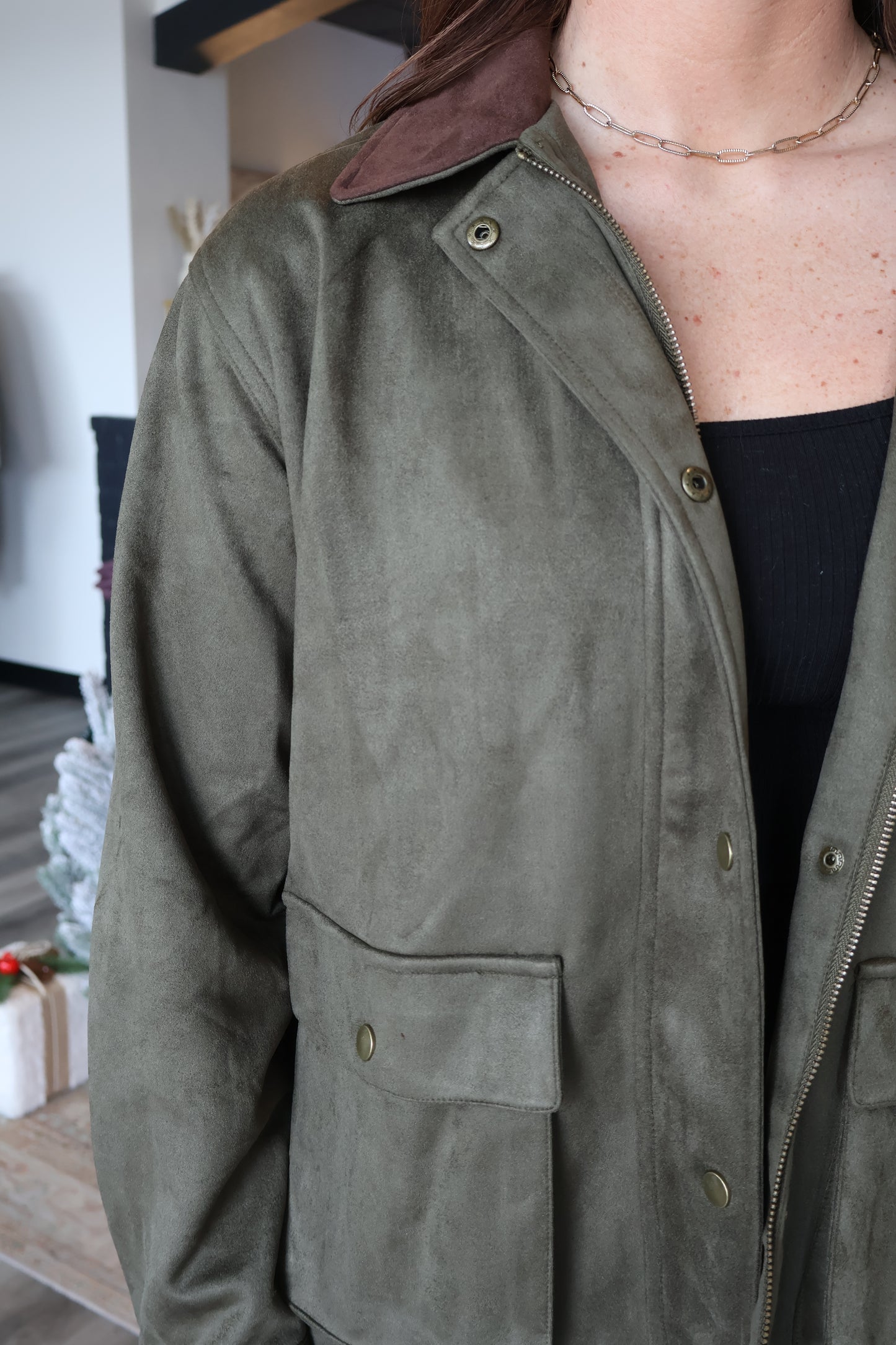 Lisa Faux Suede Jacket