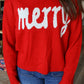 Red & White Merry Sweater