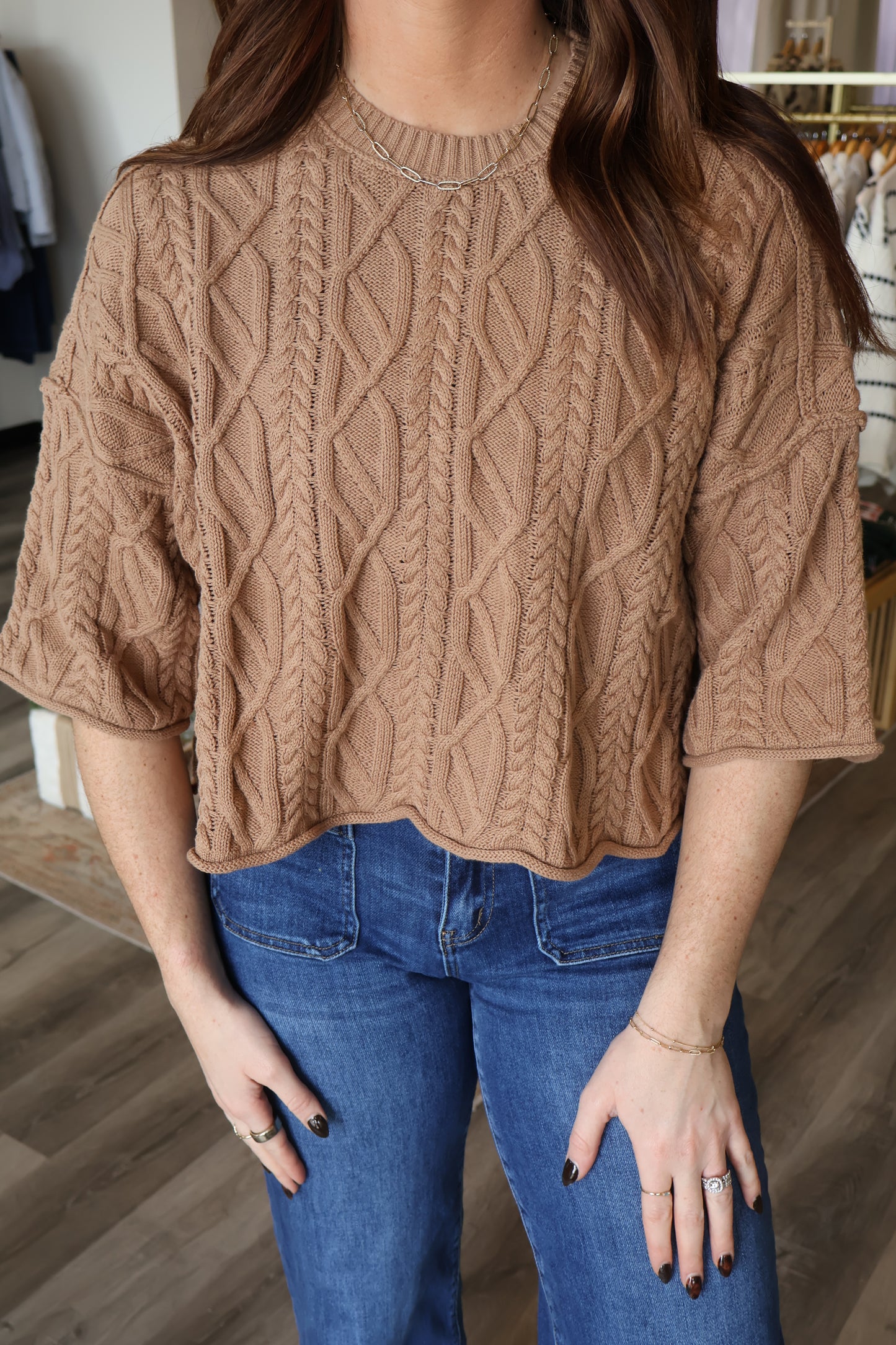 Parker Cable Knit Sweater