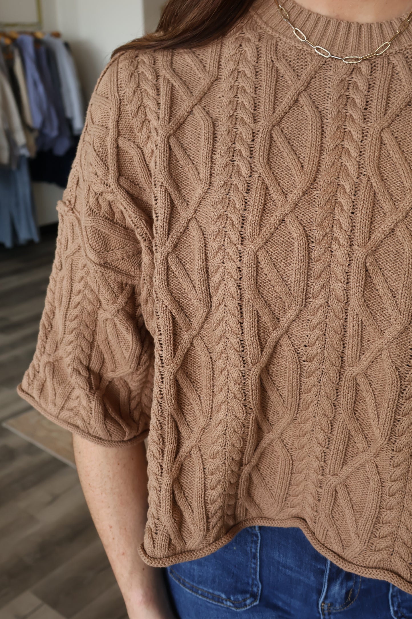 Parker Cable Knit Sweater