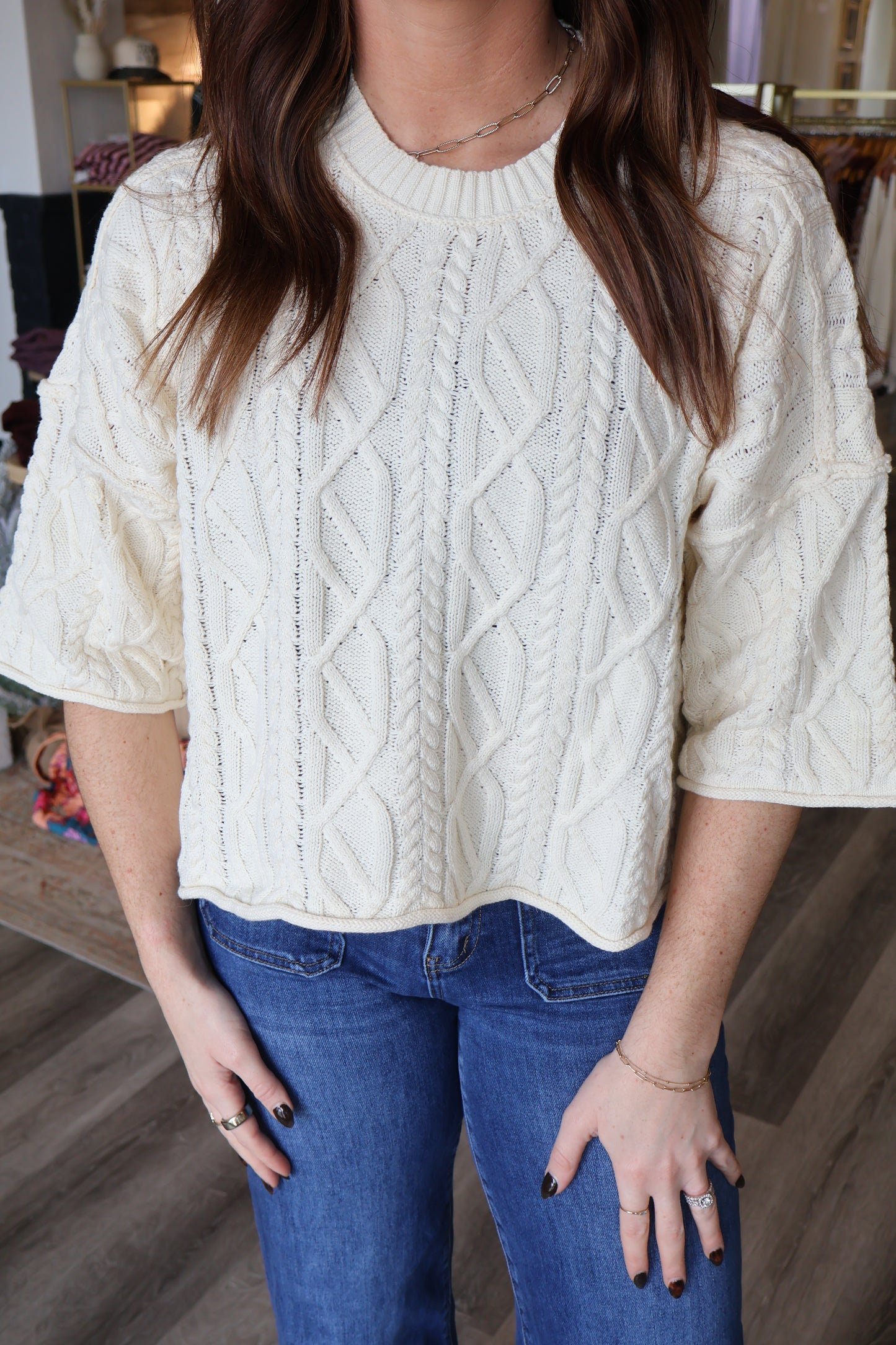 Parker Cable Knit Sweater