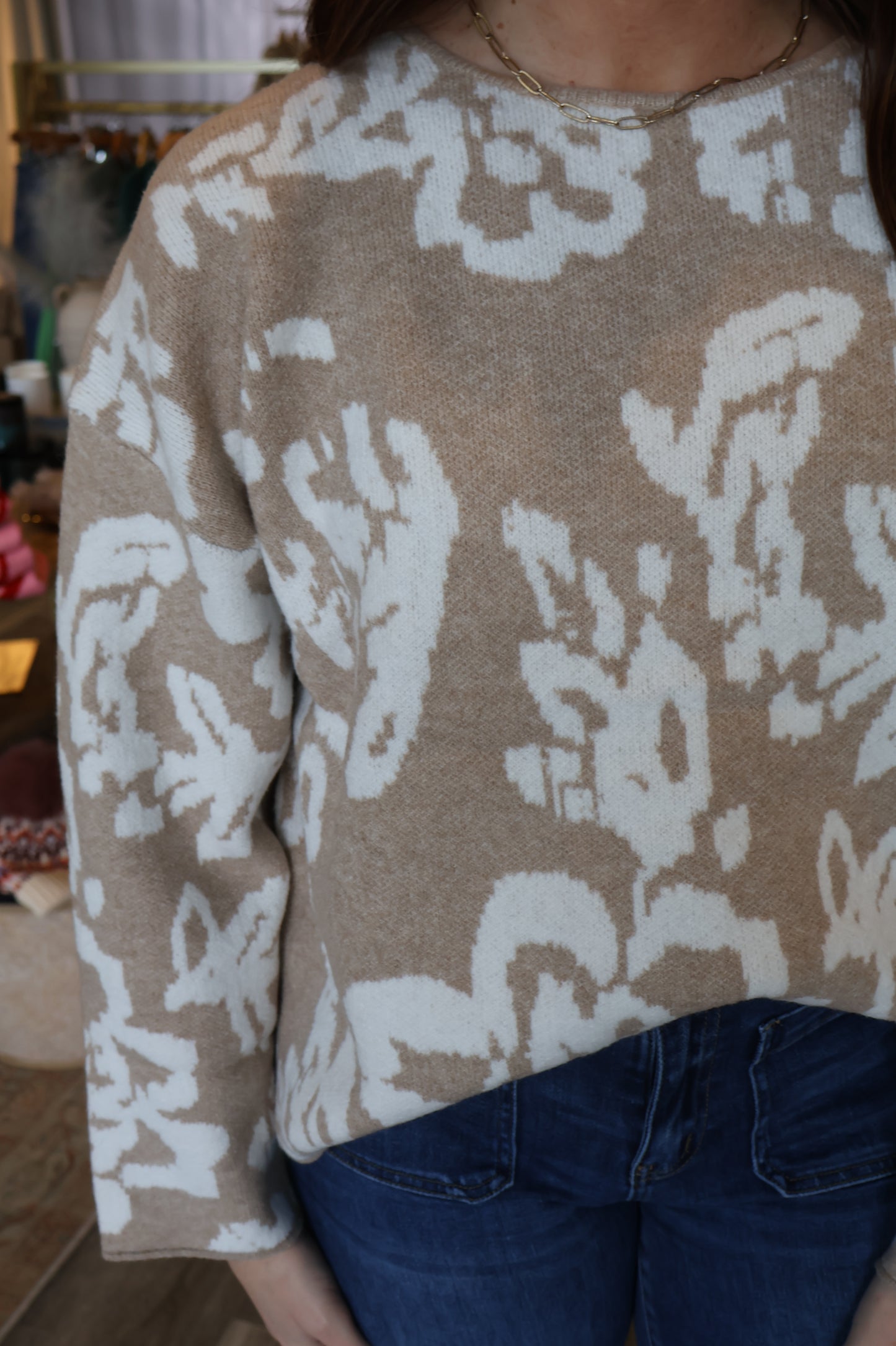 Chelsea Rolled-Edge Sweater