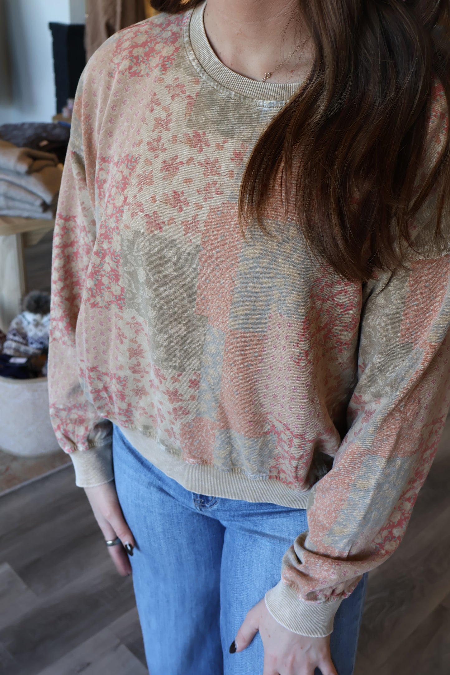 Olivia Floral Pullover