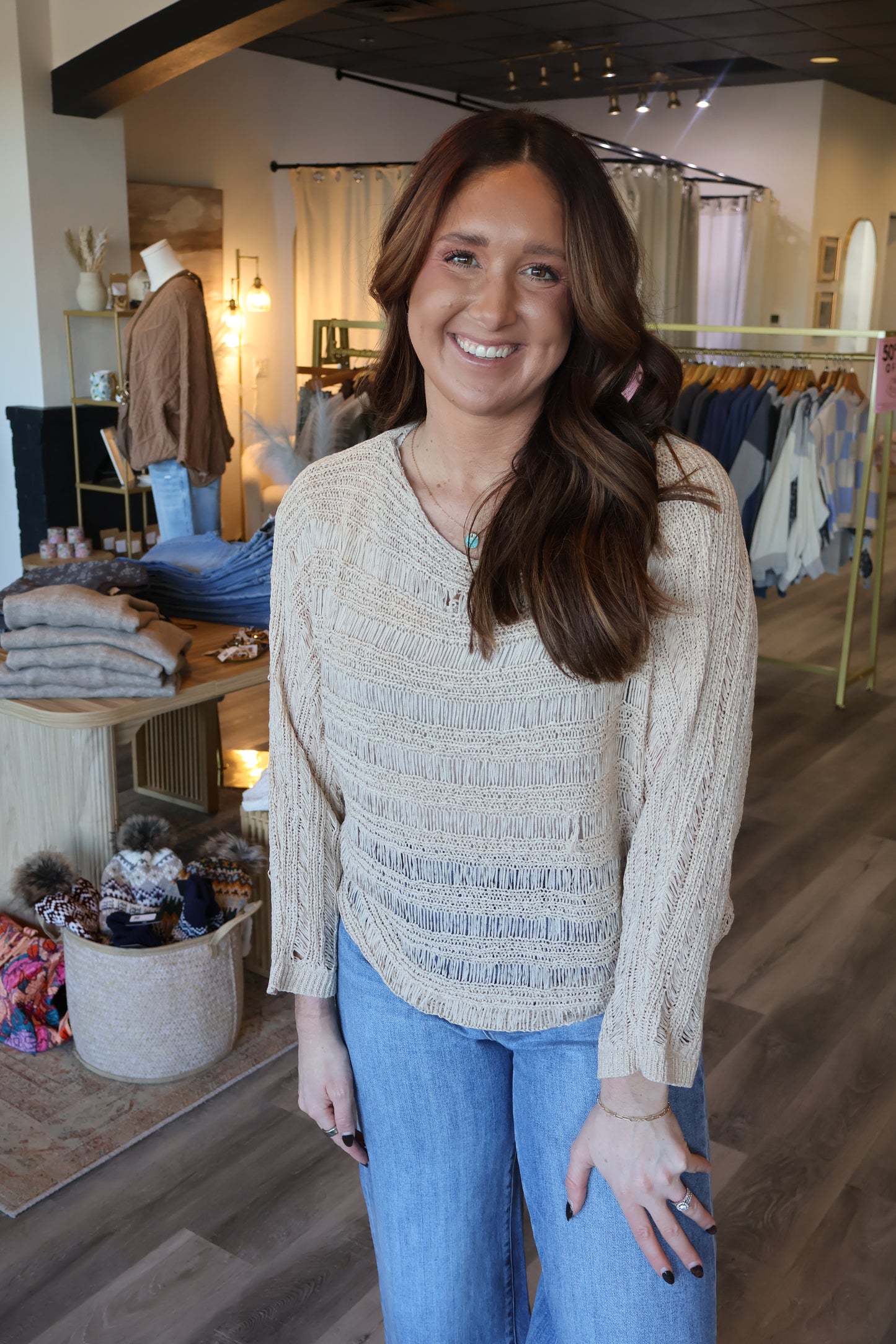 Arlee Open Knit Pullover